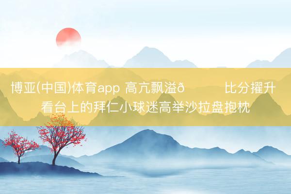 博亚(中国)体育app 高亢飘溢😊比分擢升 看台上的拜仁小球迷高举沙拉盘抱枕