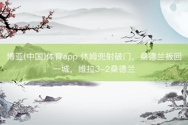 博亚(中国)体育app 休姆兜射破门，桑德兰扳回一城，维拉3-2桑德兰